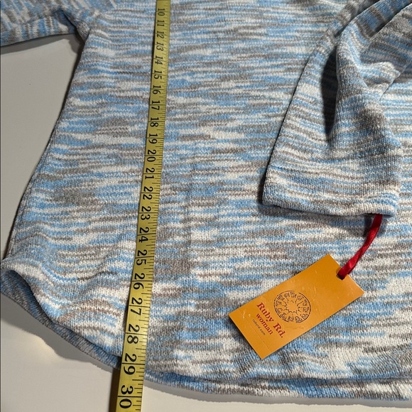 Ruby Rd. Striped Cowl Neck Sweater - Picture 6 of 9